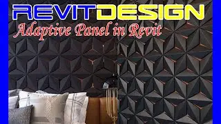 RD136. Parametric Adaptive Panel in Revit. Pattern Based and Adaptive Family in Revit.