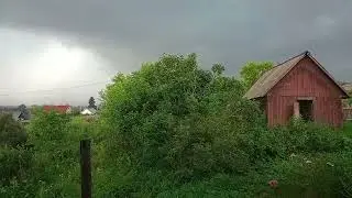 Начало грозы в с. Залесово. Таймлапс.