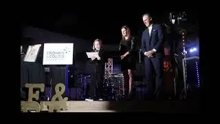 Mason Harvey, age 12, at the Crohn's and Colitis 2021 Champions of Hope Gala