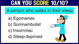 ONE WORD SUBSTITUTION QUIZ. 10 One Word Substitution Questions. English Vocabulary Quiz #challenge 3