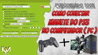 COMO CONECTAR/CONFIGURAR MANETE DO PS3 NO COMPUTADOR (PC)| Motioninjoy Offline-FULL 2021
