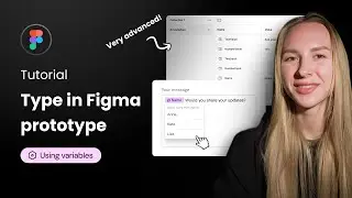 Figma tutorial: How to type in a prototype? | Create interactions using variables