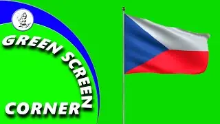 CZECH REPUBLIC FLAG CZECHIA Green Screen Corner Video Animation Background Chrome Key - Upinder Bir