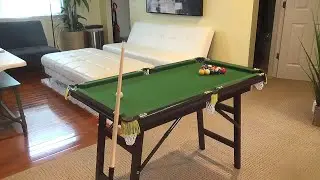 RACK LEO 4 FOOT FOLDING BILLIARD POOL TABLE CUSTOMER REVIEW POOL TABLES GAMES REVIEWS CLOSER LOOK
