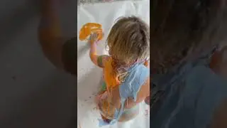 Рисование телом красками - Юлия
