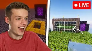 THE NETHER ROOF + NEW SUGAR CANE FARM IN JAVA | Minecraft Live 🔴