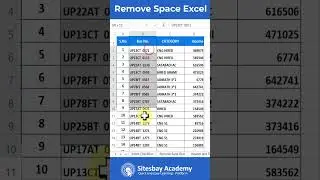 Remove Extra Space from Excel