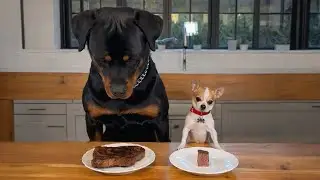 Chihuahua vs Rottweiler | The Funniest Moments Ever 🐶🍗🤣