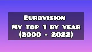 Eurovision  - MY TOP 1 BY YEAR (2000 - 2022)