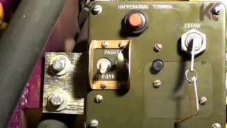 Запуск двигателя и прогрев основных узлов вездехода ЧЕТРА ТМ-140в зимнее время