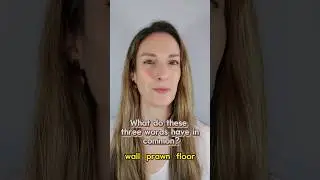 ⚡️ What do floor, prawn & wall have in common? 😁💬 #pronunciation #speakenglish #shorts