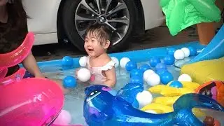SWIMMING AT HOME | QUARANTINE DAY | HAPPY BABY ACTIVITY