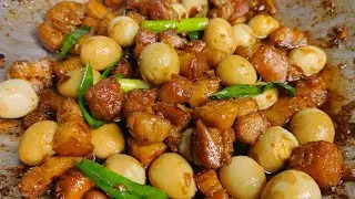 DI MO AKALAING GANITO PALA KASARAP LUTUIN TO | BRAISED PORK BELLY WITH QUAIL EGG | AMY GUEVARRA