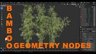 How to model Bamboo Tree in Blender 4.x by Geometry nodes final 