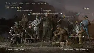 Playing prop hunt on cod ww2