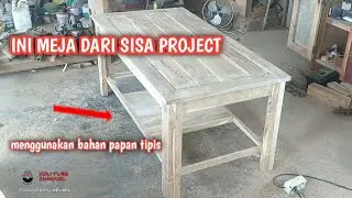 tehnik membuat meja tamu dari bahan sisa project