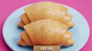 Make Croissant Yummy 3D Illustration | Timelapse Blender Tutorial