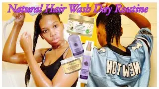 Natural hair wash day Routine