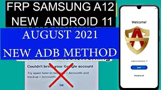 FRP SAMSUNG A12 ANDROID 11. NEW ADB METHOD