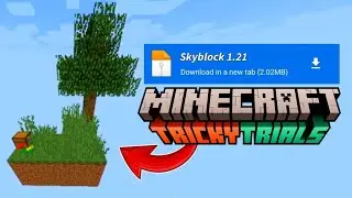 El Mejor Mapa Skyblock para Minecraft Pe 1.21 💙