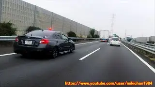 スバル WRX S4 覆面パトカー　圏央道　速度違反取締り