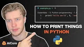How to print things in Python