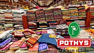Pothys New Arrival latest Different sarees WoW collections/Raw Tissue/Tussar/Digital Print