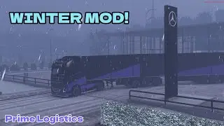 WINTER MOD on Euro Truck Simulator 2 (I CRASHED)