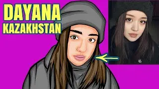 HOW TO DRAW DAYANA KAZAKHSTAN DIGITAL DRAWING VECTOR