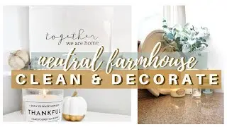 FARMHOUSE FALL DECOR | FALL CLEAN AND DECORATE 2019