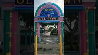 Welcome to Old Town! #themepark #amusementpark #funspot #shorts #sign #light #oldtown #oldtownroad
