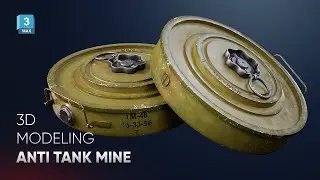 3D Anti-tank Mine Modeling Tutorial - 3dsmax