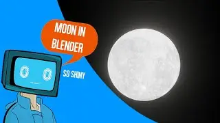 How to make Moon in blender