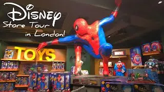 Christmas Shopping 2023 - Disney Store in London Walking Tour - Spider-Man - Marvel