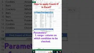 Excel COUNTIF function 😎 #shortvideos #shorts #yshorts #youtubeshorts #excel