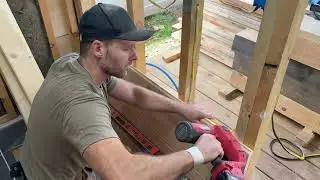 How to build & finish outdoor Sauna Changing room - floor, walls, window outlets etc...