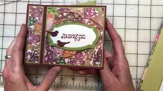 Cards using Beauty of the Earth and Pansy Petals DSP