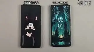 Redmi 12c Vs Tecno camon 17 speed test & comparison