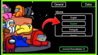 CÓMO CAMBIAR EL IDIOMA EN AMONG US | COMO PONER AMONG US EN ESPAÑOL en Celular, Móvil, Android o PC