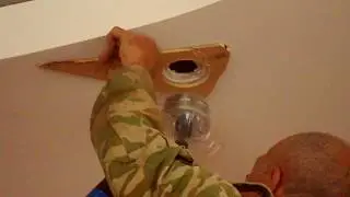 How to expand a hole in drywall without dust.