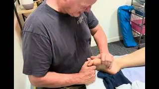 Intense Deep Foot and Leg Massage using Tools and Stretches. Brandon massaging Josh part 5