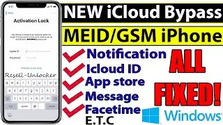 How to Full iCloud Bypass MEID/GSM iPhone with New Bypass Tool | All Fixed Notification, Restart 💯