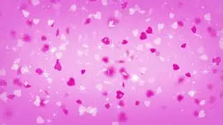Magic stars and hearts falling seamless loop 4k | Video Effects