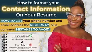 How to List Your Contact Information On Your Resume | Formatting Tips Plus Common Mistakes
