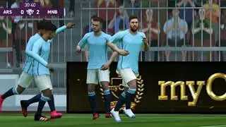 هدف ميسي عالمي على ارسنال بلاي4 2020