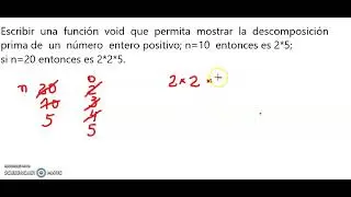 descomposición prima de un número