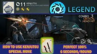 Shadow Fight 3 Season - League: How to Use Kenjutsu -Special move | Iaido Katana Fate's End √