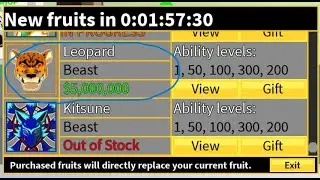 Leopard on Stock?! | Blox Fruits