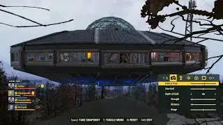 Fallout 76 - so this player has a Spaceship Camp