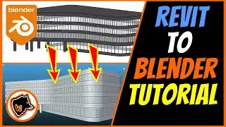 IMPORT a REVIT model into BLENDER for FREE